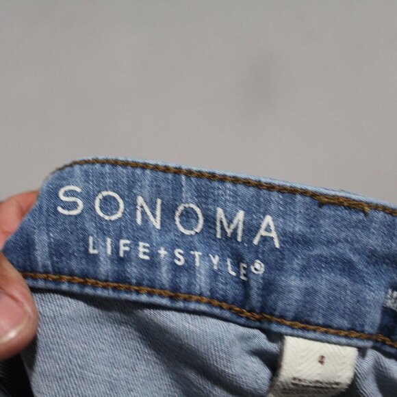 Sonoma Life Style Women Blue Jeans Capri Mid Rise Size 4 - Picture 7 of 9